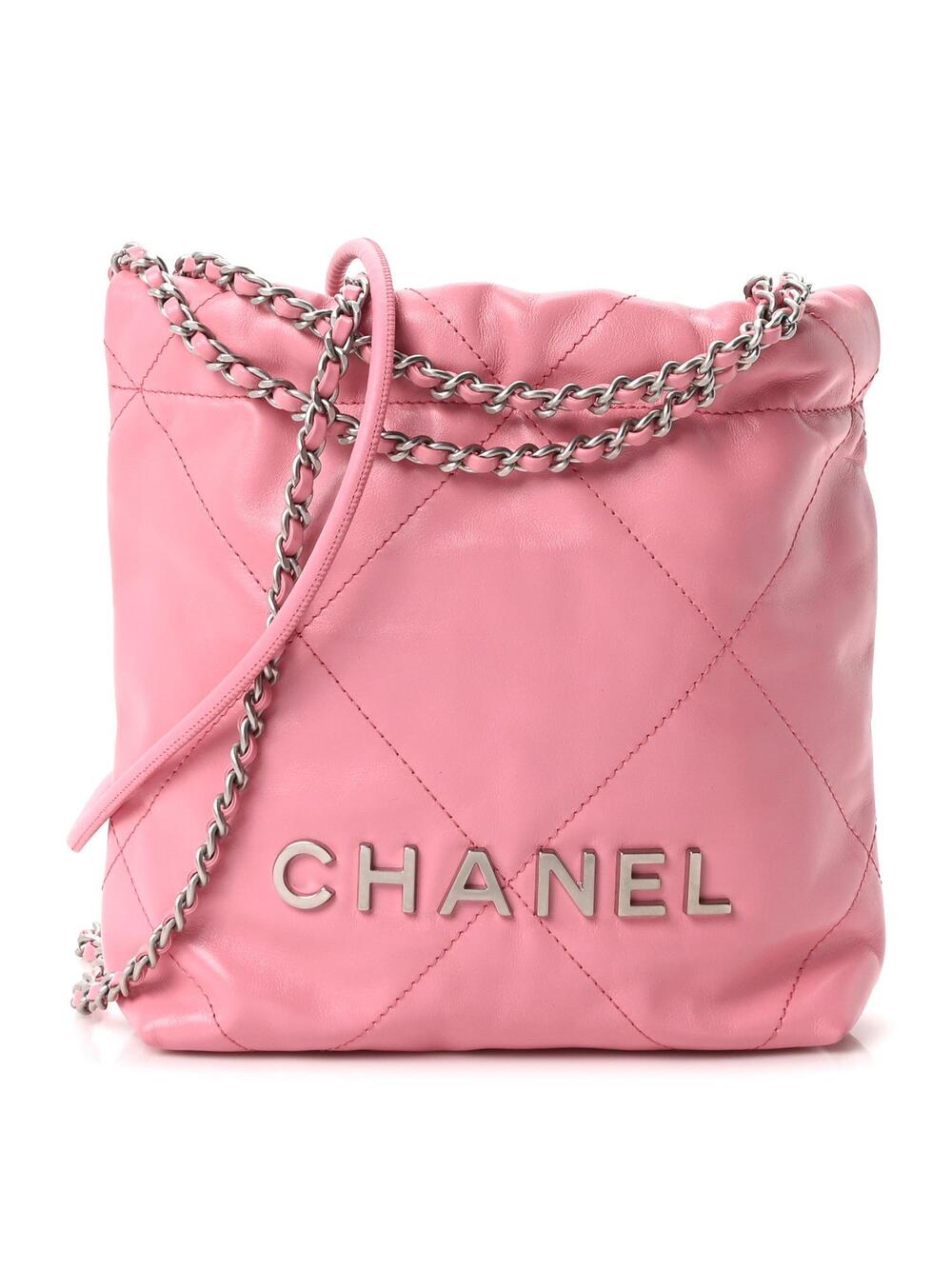 Shiny Calfskin Quilted Mini Chanel 22 #375236C36B
